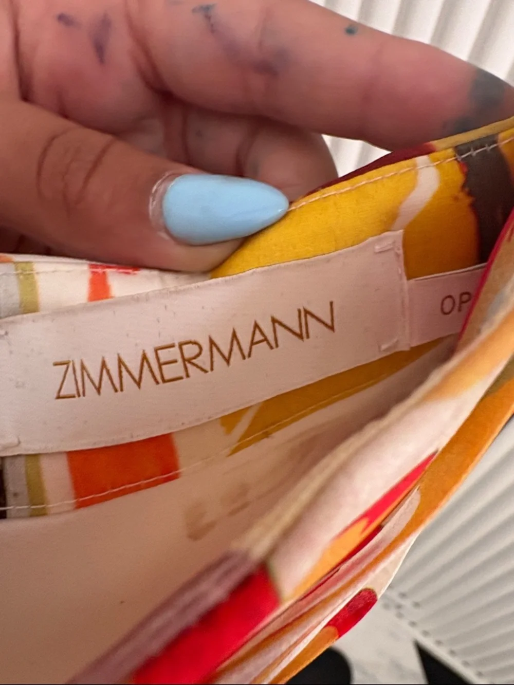 Zimmermann Multi-Color Abstract Print Mini Skirt - Picture 2 of 2